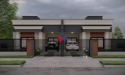Casa com 82m , 03 dormitórios, sendo 01 suíte, próximo ao Condor, Araucária-PR