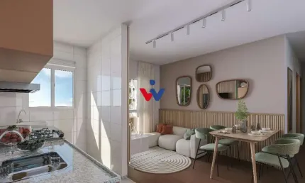 Apartamento com 2 dormitórios à venda,36.74 m , pinheirinho, CURITIBA - PR