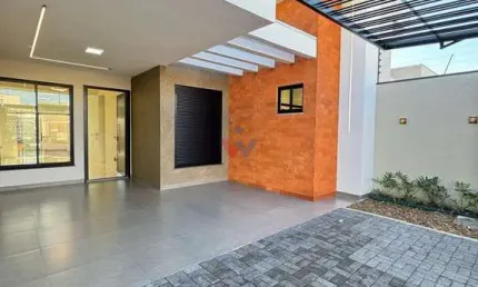 Casa com 3 quartos, suíte, área gourmet e garagem para 2 carros. 100m  de conforto