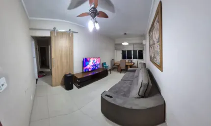 Apartamento com 2 dormitórios à venda em santos/sp – totalmente reformado e com móveis planejados novos