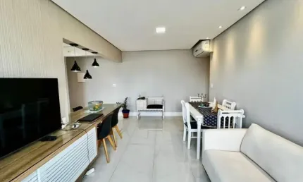 Apartamento reformado na aparecida com vista livre - pronto para morar!