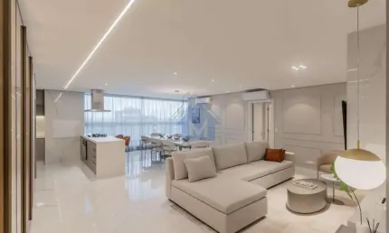 Apartamento Novo Alto Padrão, 1 Suíte e 2 Quartos, Varanda Gourmet, no Centro!