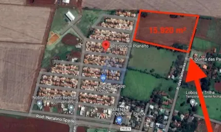 Área em Santa Terezinha de Itaipu, ao lado do Bairro Planalto!