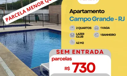 Apartamento com 2 quartos à venda na Avenida Brasil, 48677, Campo Grande, Rio de Janeiro