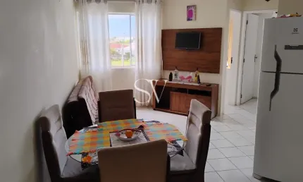 Apartamento a venda de 02 dormitórios com cozinha modulada no aririú em palhoça-sc