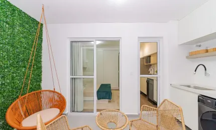 Studio com sacada super ampla e linda vista - campanha promocional