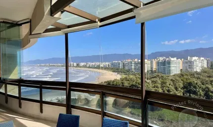 Apartamento a beira mar com vista frontal praia da Riviera