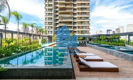 Cobertura de luxo no Brooklin, São Paulo-SP: 4 quartos, 4 suítes, 3 salas, 6 banheiros, 5 vagas e 410m².