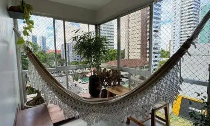 Jaqueira 3 quartos 1 suíte 128m² varanda totalmente reformado decorado 1vga