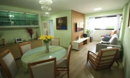 Parnamirim 3 quartos suíte 96m² varanda nascente todo pronto armários lazer 2 gvs