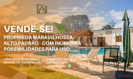 Sítio / Pousada - Alto padrão e super completa em Teresópolis