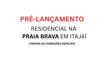 Atenção! pré-lançamento na praia brava! melhor investimento do momento!