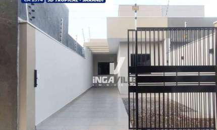 OPORTUNIDADE: CASA GEMINADA COM 03 QUARTOS, SENDO 01 SUÍTE (NOVA) A VENDA - JD. TROPICAL / SARANDI - PR