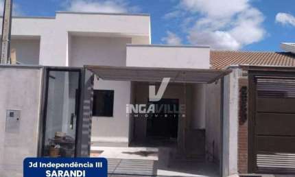 OPORTUNIDADE: Casa Geminada (NOVA) c/ 03 quartos a venda em Sarandi - Jd. Independência III
