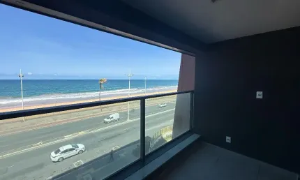 Studio na orla de salvador à venda - praia de armação - vista mar