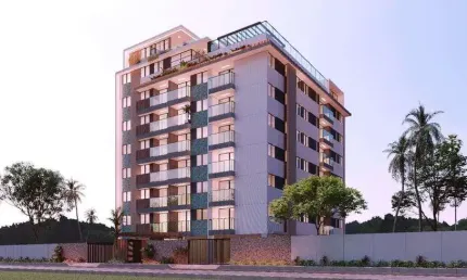Apartamento 02 quartos 58,26m² a 100m praia de Intermares