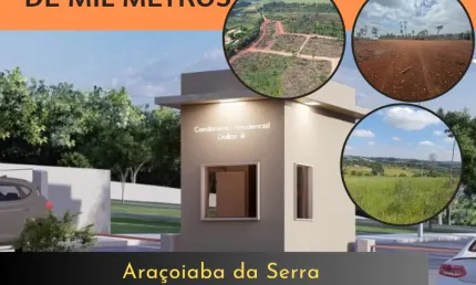 Terrenos para chácaras de mil metros no interior de São Paulo