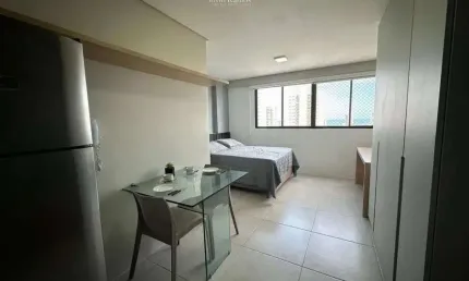 Maravilhoso apartamento studio mobiliado de 25m² em boa viagem