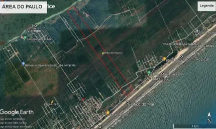 Terreno comercial à venda no Balneário Viareggio, Ilha Comprida 