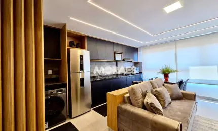 Apartamento mobiliado com 1 quarto para alugar, 46 m² por R$ 3.500/mês - Piemonte - Bauru/SP