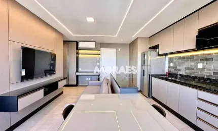 Apartamento mobiliado com 1 quarto para alugar, 53 m² por R$ 3.300/mês - Piemonte - Bauru/SP