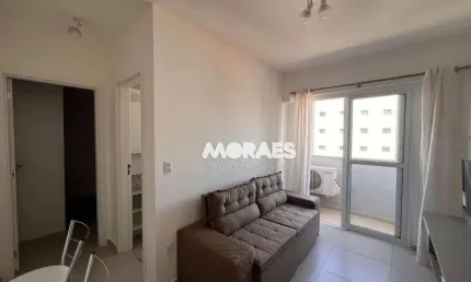 Apartamento climatizado, mobiliado, 1 quarto para alugar, 38 m² por R$ 1.900/mês - Atena - Bauru/SP
