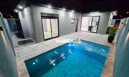 Casa em Condomínio Fechado com 3 suítes à venda, 220 m² por R$ 1.300.000 - Residencial Villa de León - Piratininga/SP
