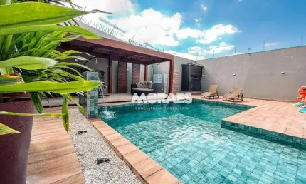 Casa em alto padrão com 3 suítes à venda, 392 m² por r$ 2.200.000 - residencial primavera - piratininga/sp