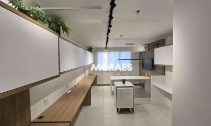 Sala comercial mobiliada à venda, 22 m² por r$ 350.000 - vaga de garagem - prime square - bauru/sp