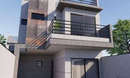 Sobrado com 3 dormitórios à venda, 102 m² por R$ 699.000,00 - Xaxim - Curitiba/PR