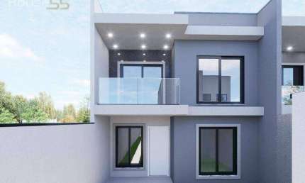 Sobrado com 3 dormitórios à venda, 107 m² por R$ 730.000,00 - Portão - Curitiba/PR