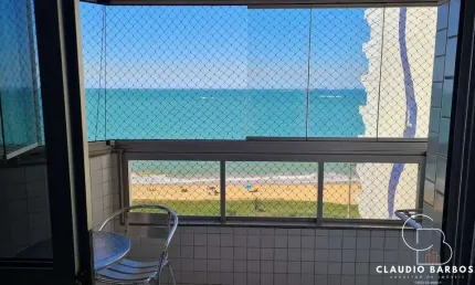 Lindo Apartamento de 02 Quartos vista para o mar,  na Praia da Costa com Varanda e Lazer Completo! 