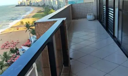 Apartamento 4 quartos/suíte para locação de frente para o mar na Praia da Costa!
