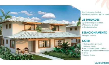 Casa em condomínio para venda em armação dos búzios, manguinhos, 4 dormitórios, 2 suítes, 3 banheiros, 3 vagas
