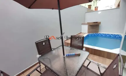Sobrado de Condomínio com 2 dorms, Vila Atlântica, Mongaguá - R$ 389 mil, Cod: 1604