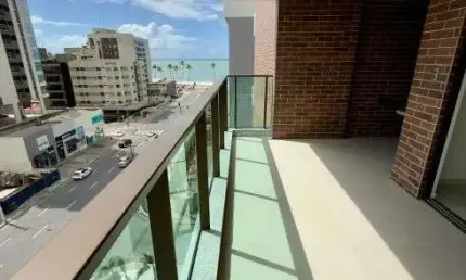 Wish Residence- 2 quartos e varanda gourmet com vista para o mar