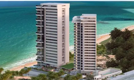 Preço de custo! Apartamento para venda com 218m, pé na areia em Guaxuma.