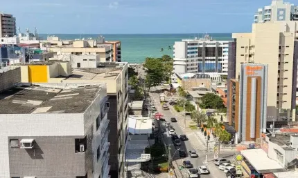 Lindo apartamento de 1 quarto com vista definitiva para o mar