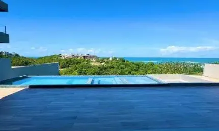 Casa de alto padrão com vista permanente para o Mar