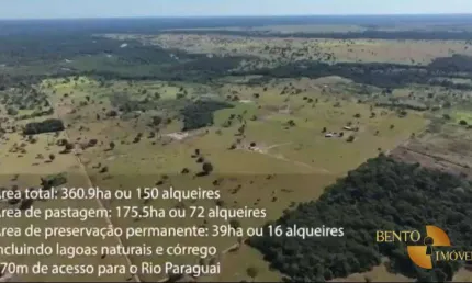 Fazenda à venda, 3609000 m² por R$ 12.000.000,00 - Zona Rural - Cáceres/MT