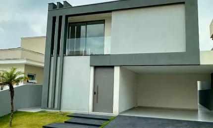 Casa moderna com 4 suítes, piscina e gourmet no real park arujá