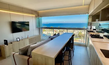 Lindo apartamento, com vista total para o mar !Predio novo com lazer !