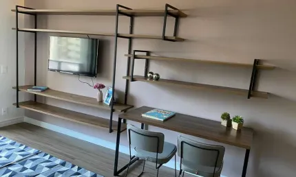 Apartamento á venda em moema  com 36m² 1 dormitórios 2 banheiros