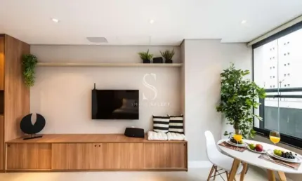 Condomínio dstay ibirapuera - studio de 34m² com banheiro e varanda