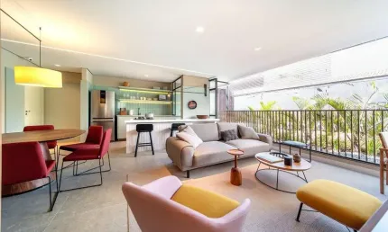 Apartamento no condomínio la casa brooklin em itaim bibi com 86m² 1 suíte 1 banheiro 1 vaga
