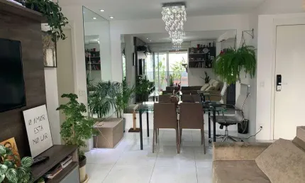 Apartamento no condomínio follow na vila gertrudes com 75m² 2 dormitórios 1 suíte 2 banheiros 1 vaga