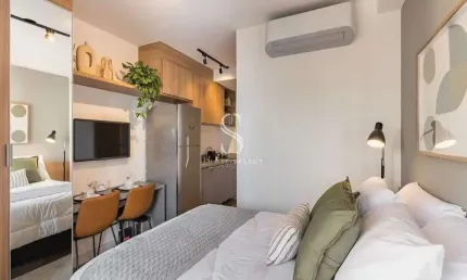 Condomínio nik perdizes, apartamento studio à venda em perdizes com 23m², 1 dormitório, 1 banheiro e