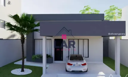 Uma casa de alto padrão localizada no bairro Santa Rita II