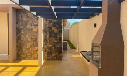 Casa térrea em bonfim paulista com 3 dormitórios sendo 1 suíte e churrasqueira.