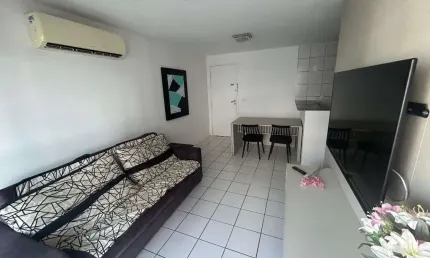 Apartamento com 1 dormitório para alugar, 40 m² por R$ 3.071,98/mês - Meireles - Fortaleza/CE